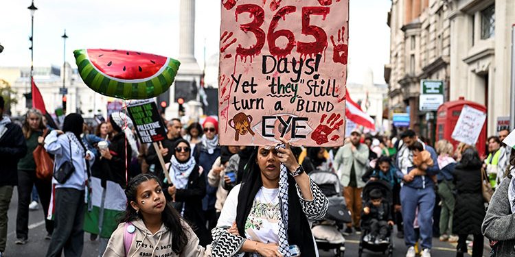 Thousands march across Europe, South Africa for Palestinians ahead of Oct.7 anniversary