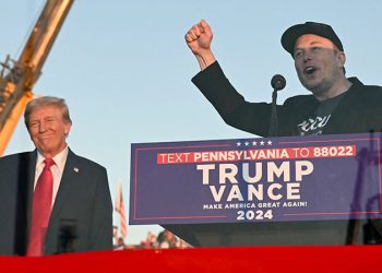 Elon Musk makes his first appearance at a Trump rally and casts the election in dire terms