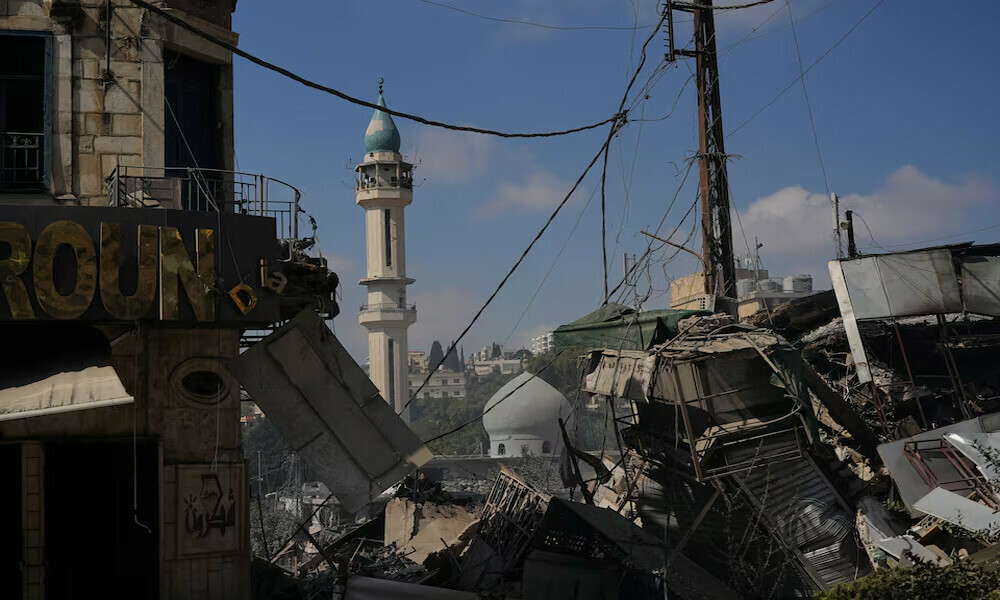  A view shows a damaged site in the aftermath of what security sources said was an Israeli strike on a market, amid the ongoing hostilities between Hezbollah and Israeli forces, in Nabatieh, southern Lebanon, October 13, 2024. Photo: Reuters 