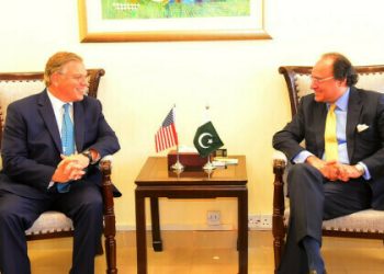Aurangzeb discusses economic reforms, climate resilience with US envoy