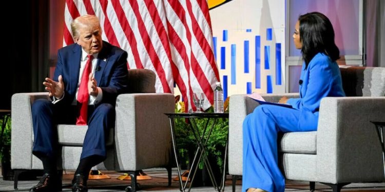 Harris, Trump in dead heat across swing states in Washington Post poll