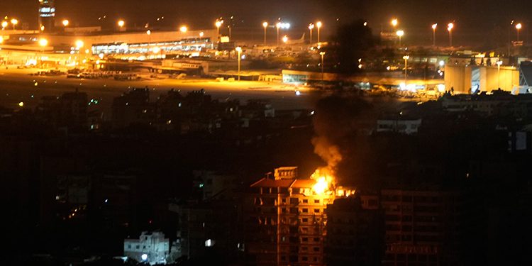 Massive explosions rock Beirut, one strike comes very close to airport