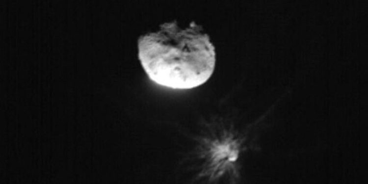 Mission to probe smashed asteroid launches despite hurricane