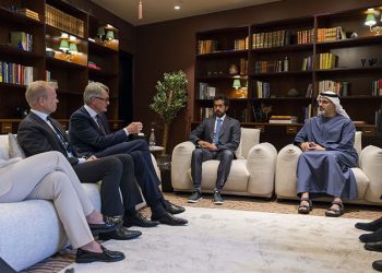 Sheikh Khaled meets with CEOs of leading Norwegian companies in Oslo