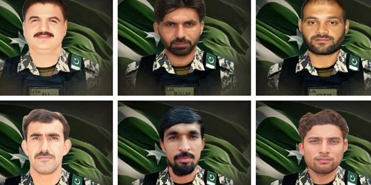 Six Pakistani soldiers killed in exchange of fire with terrorists