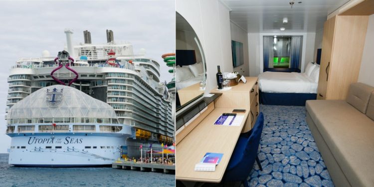 I stayed in Royal Caribbean's 'promenade' cabin for the first time. The window wasn't perfect, but it was worth the upgrade.