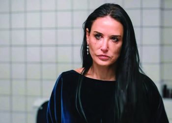 demi moore plays an aging former a lister who uses a black market drug to become young photo file
