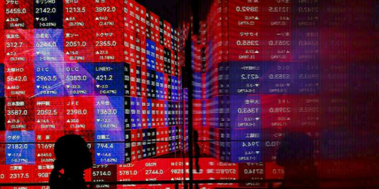 Asian shares fall, long-dated Treasuries set for worst week in a year