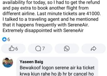 Customers Frustrated Over Flight Cancellations by Serene Air