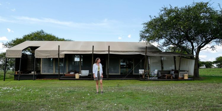 I stayed at one of the most expensive lodges next to the Serengeti National Park, where I fell asleep to lions roaring by my $2,585-a-night tent