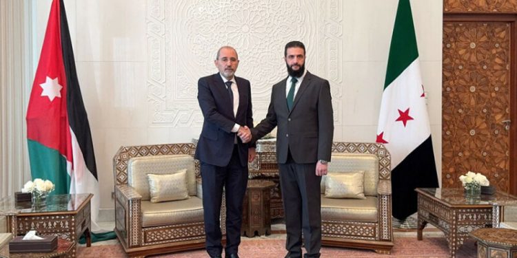 Jordan foreign minister holds talks with Syria’s new leader