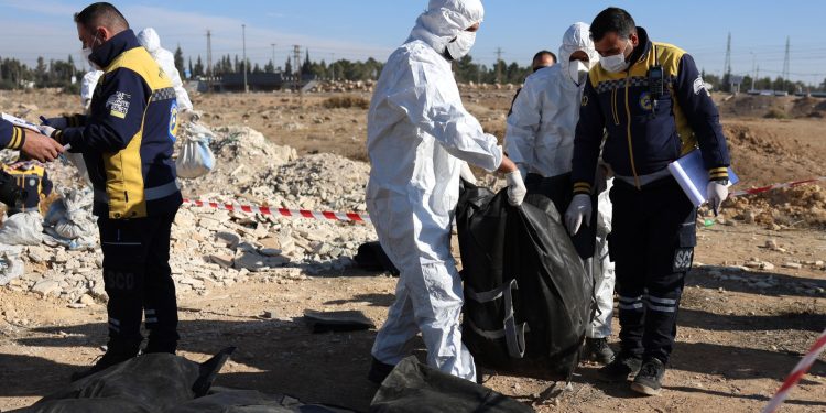 Mass grave found near Syria’s capital could contain 100,000 bodies