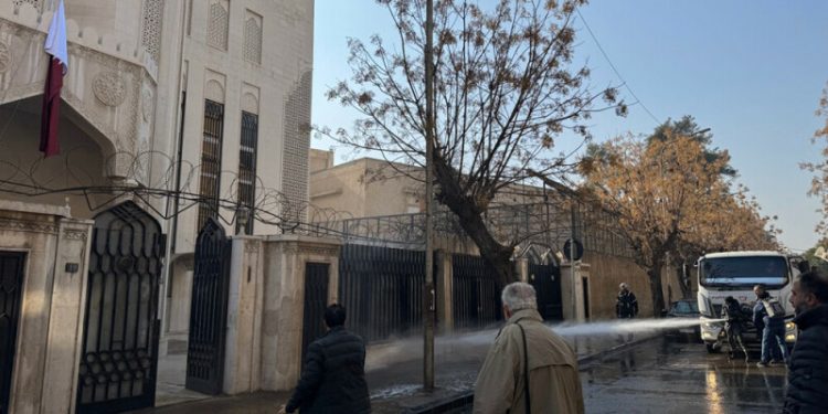 Qatar embassy reopens in Damascus with flag raising: AFP