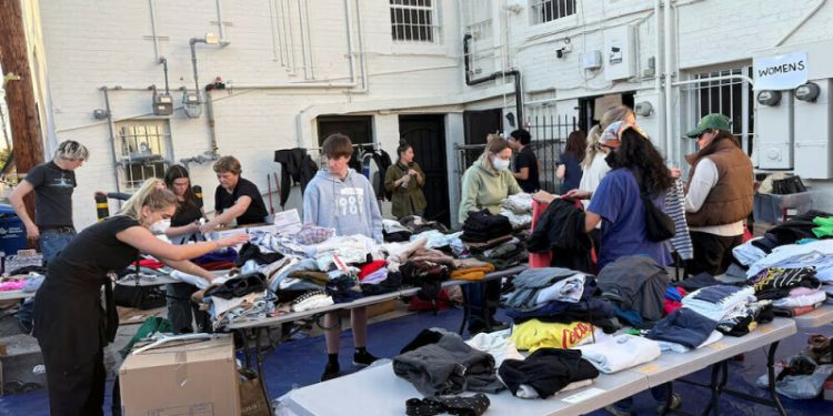 Hollywood celebrities clear their closets for fire aid