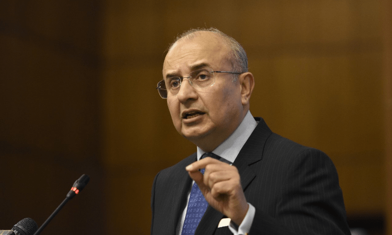  Justice Mansoor Ali Shah addresses the event. — Tanveer Shahzad/Mohammad Asim 