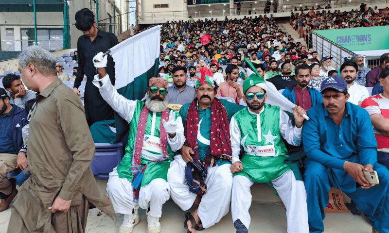 The crowd cheers for New Zealand in a remarkable display of sportsmanship. —Abyan Amir