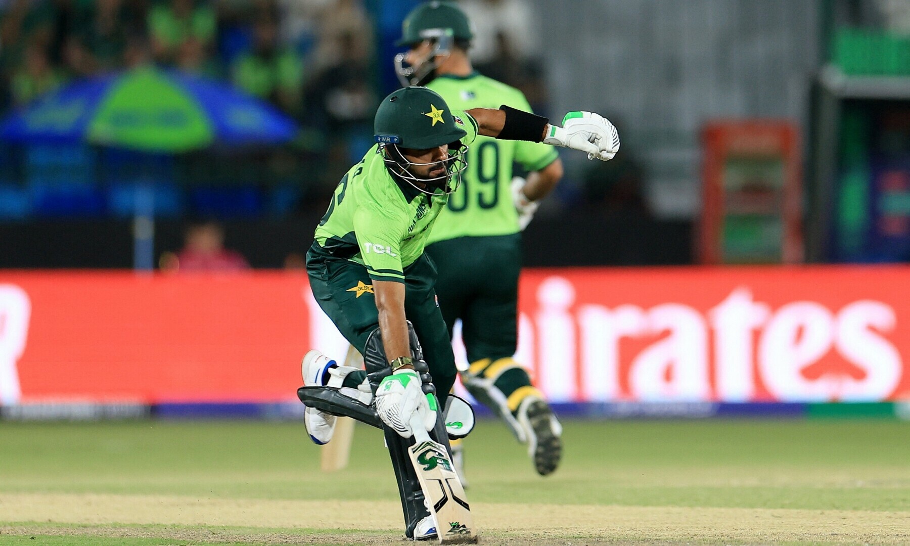  Pakistan’s Babar Azam and Fakhar Zaman in action running between the wickets. — Reuters 