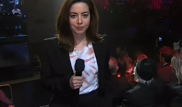 photo aubrey plaza presents musical guests miley cyrus and brittany howard at snl 50 the anniversary special