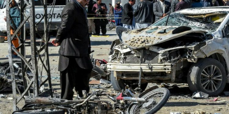 Islamic State group claims suicide bombing of Afghan bank