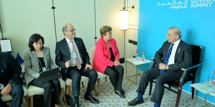 PM Shehbaz meets IMF’s Georgieva, discusses ongoing programme