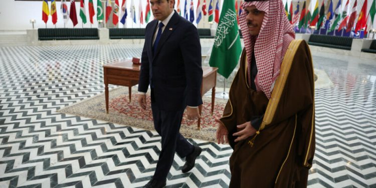 Rubio arrives in Saudi Arabia before Russia talks to end Ukraine war