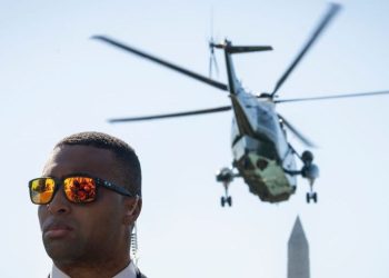 See inside Marine One, the soundproof presidential helicopter that can seat 14 people and deploy anti-missile defenses