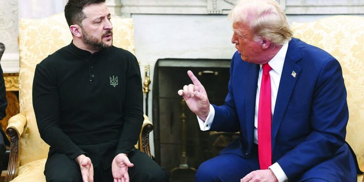 zelensky and trump battled it out in the oval office last month photo file