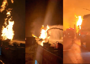 Efforts under way to put out massive blaze near oil refinery in Karachi’s Korangi