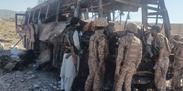 Five FC personnel martyred, at least 12 injured in explosion near convoy in Balochistan’s Noshki
