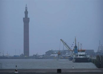 Huge fire, more than 30 injured after North Sea ships crash