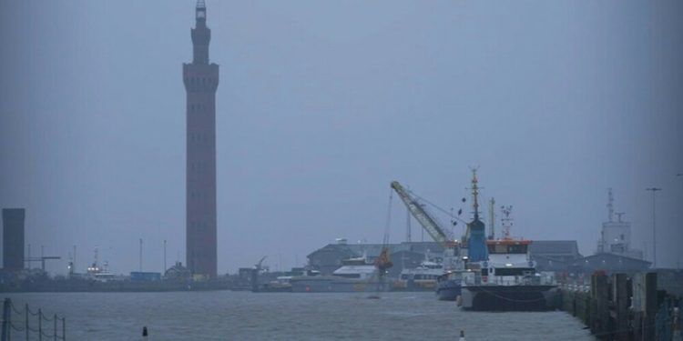 Huge fire, more than 30 injured after North Sea ships crash