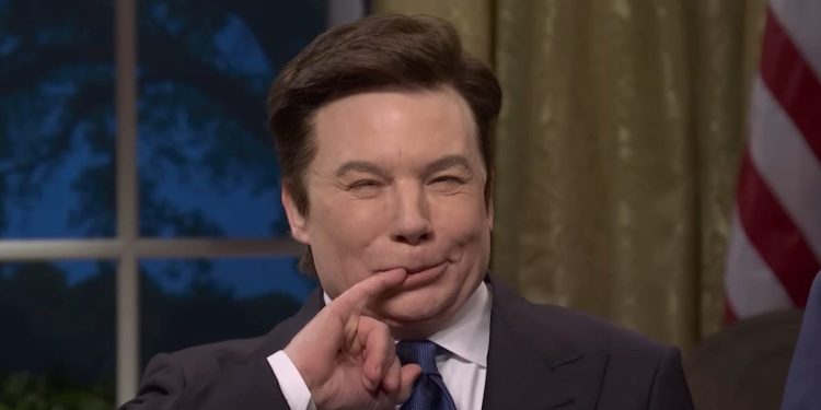 Mike Myers channels Dr. Evil for 2nd appearance as Elon Musk on 'Saturday Night Live'