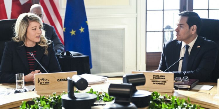 Rubio meets Canadian FM as Ukraine, trade war dominate G7