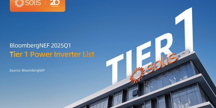Solis Celebrates 20th Anniversary with BloombergNEF Tier 1 Recognition