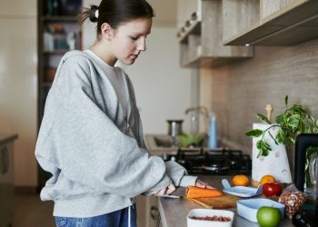 Teaching my kids how to cook and clean was difficult. But now, as teens, they can take care of themselves, and I have freedom.