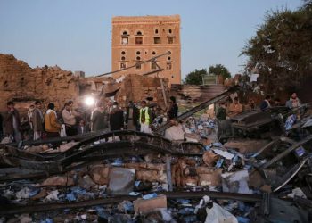 US strikes hit targets in Yemeni capital, Houthi-run TV reports