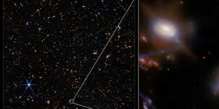 Webb telescope spots galaxy at pivotal moment in the early universe