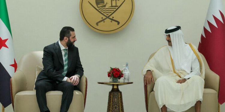 Syria leader in Qatar for first time since Assad fall