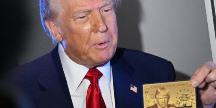 Trump unveils first $5 million ‘gold card’ visa