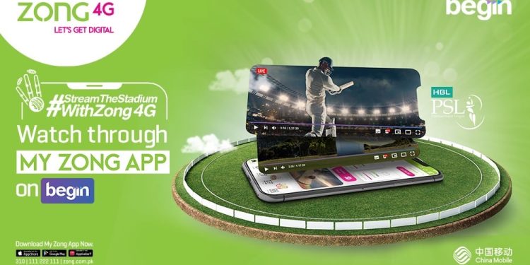 Zong 4G brings free PSL 2025 Live Streaming to Millions Across Pakistan as they partner with BEGIN