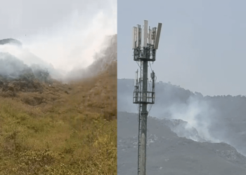 Fire erupts again in Margalla Hills as over 70 firefighters battle blaze