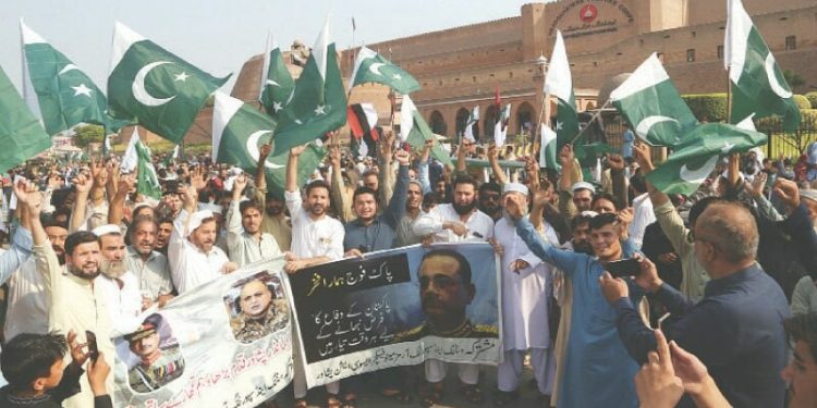 Rallies across KP express solidarity with armed forces against Indian aggression