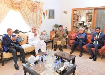 President Zardari, PM Shehbaz, and Army Chief Visit Home of Martyred Squadron Leader Usman Yousaf