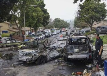 Several dead as plane crashes on California neighbourhood