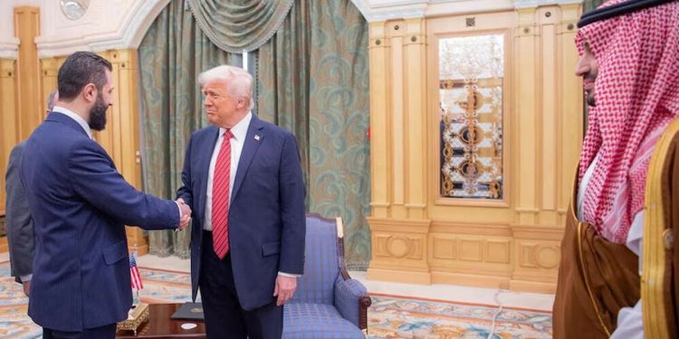 Trump meets Syrian president, says he is looking into normalising ties