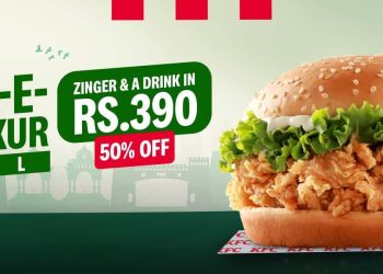 Zinger & Drink in Just Rs. 390! KFC Launches Youm-e-Tashakur Deal