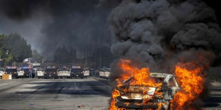 Trump deploys National Guard as Los Angeles protests against immigration agents continue