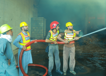 Fire continues to rage at tobacco warehouse in KP’s Swabi after 38 hours