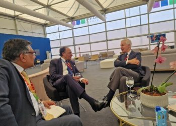 Aurangzeb engages global partners at FFD4 in Spain