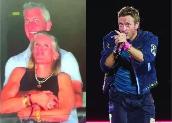 coldplay s chris martin joked on stage that the couple were shy photo file